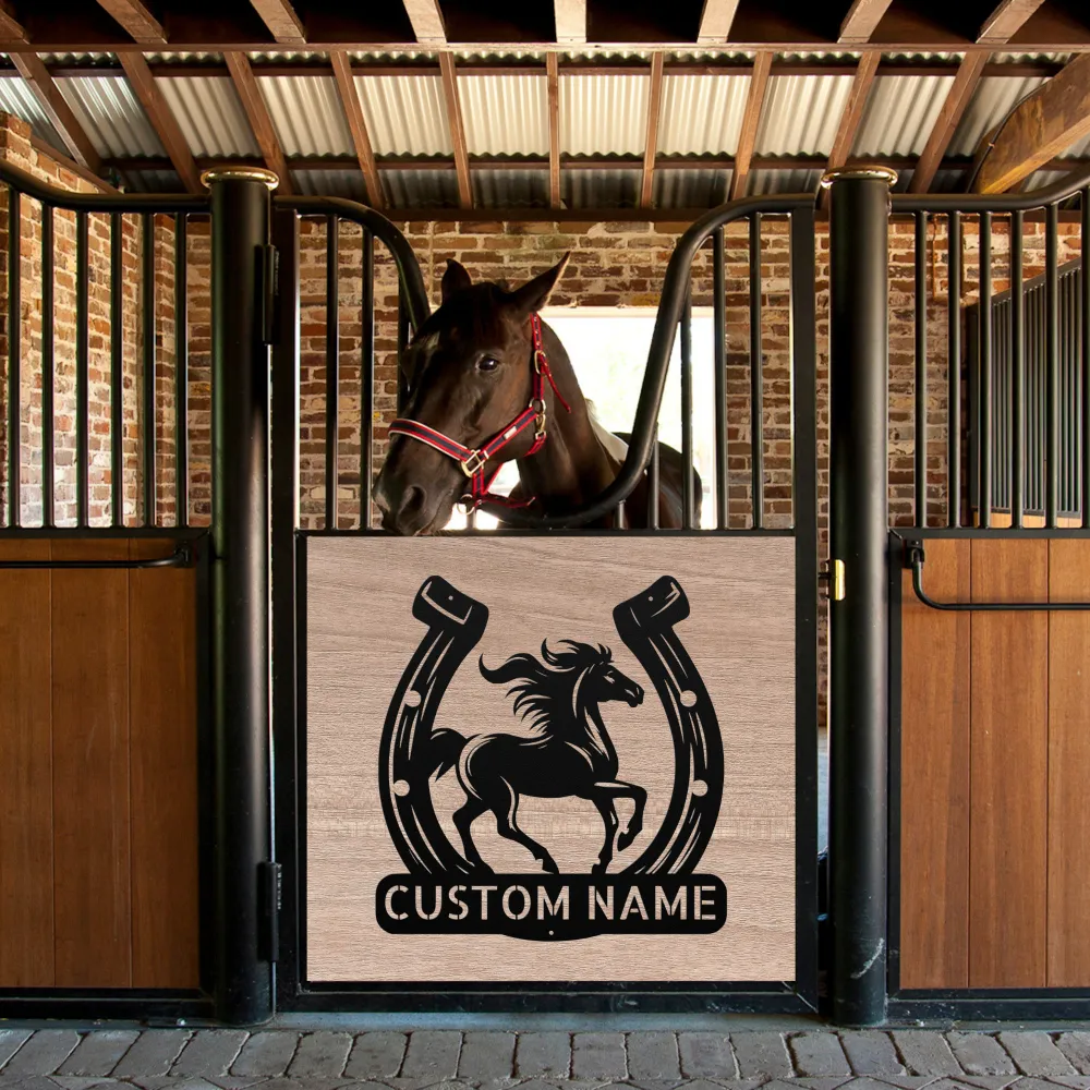 Custom Horseshoe Art Sign